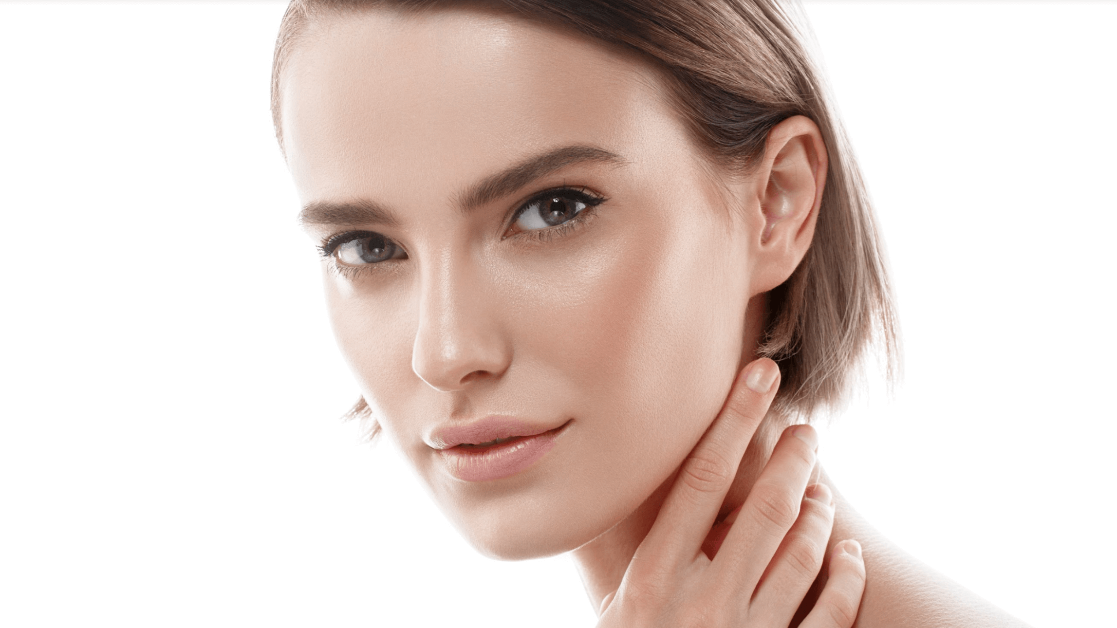 woman with smooth facial skin